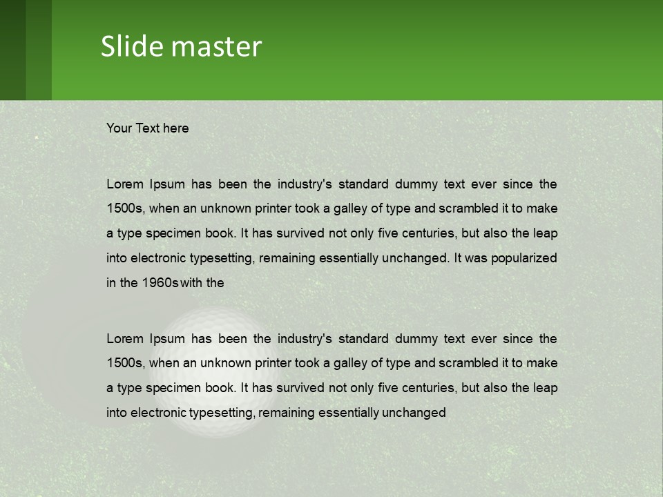 Supply White Air PowerPoint Template