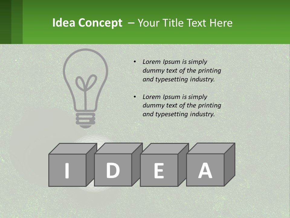 Supply White Air PowerPoint Template