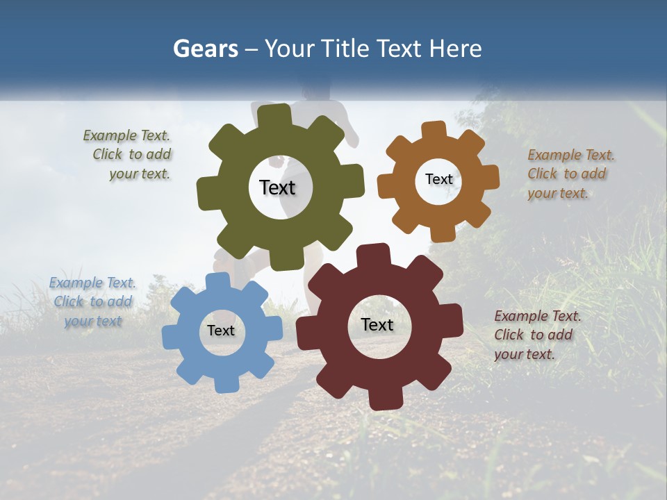 White Industry Equipment PowerPoint Template