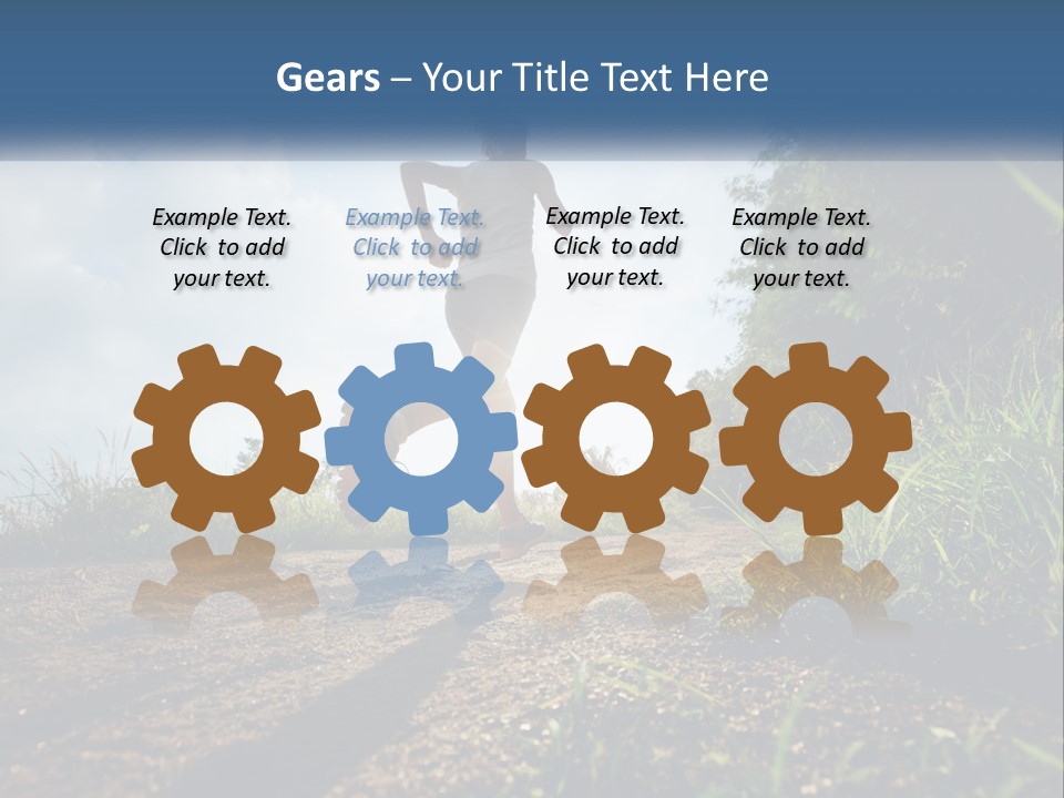 White Industry Equipment PowerPoint Template