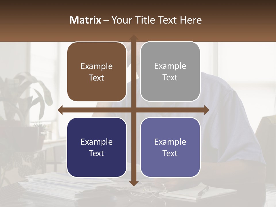 White Unit Remote PowerPoint Template