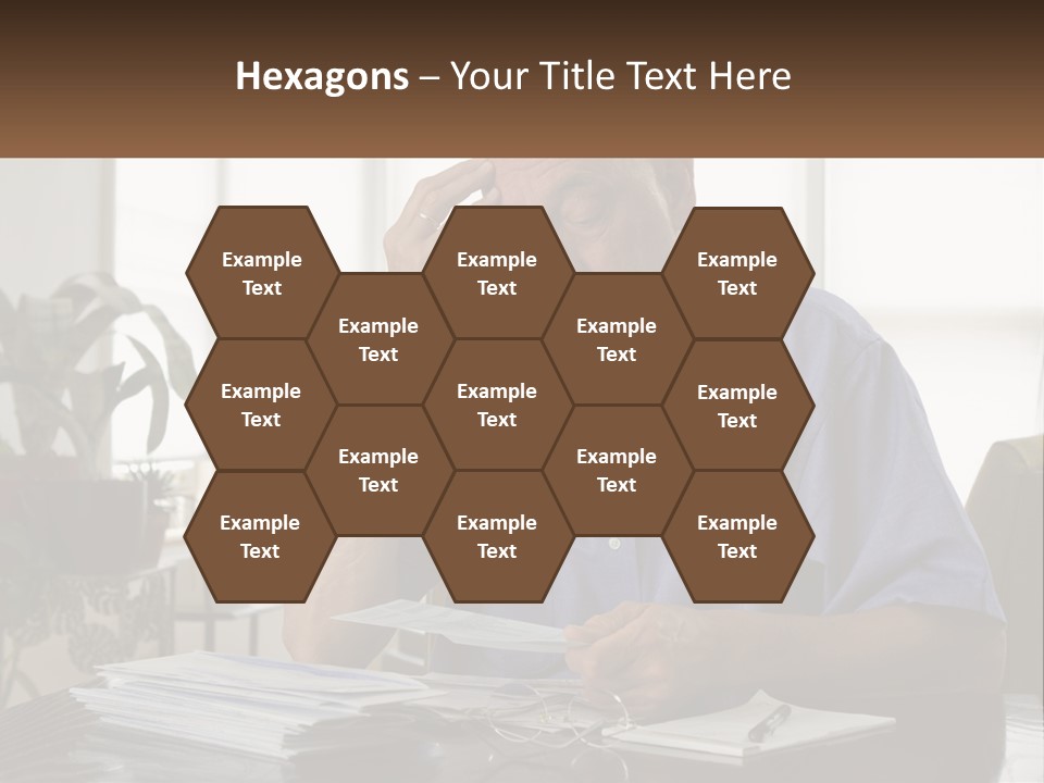 White Unit Remote PowerPoint Template