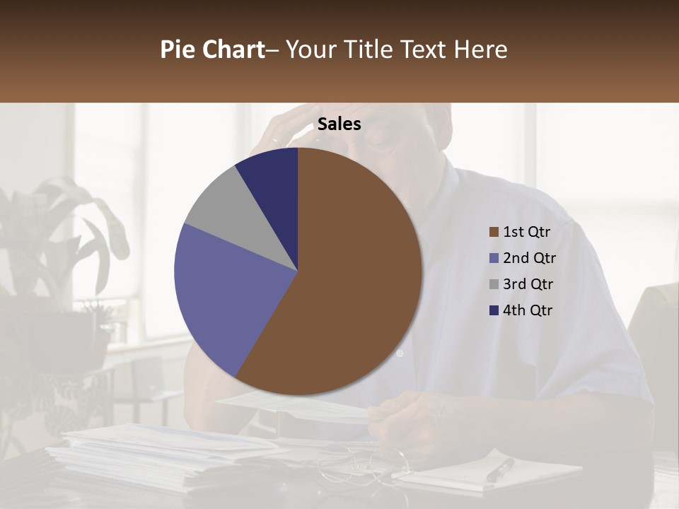 White Unit Remote PowerPoint Template