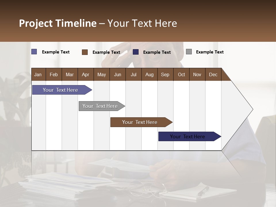 White Unit Remote PowerPoint Template