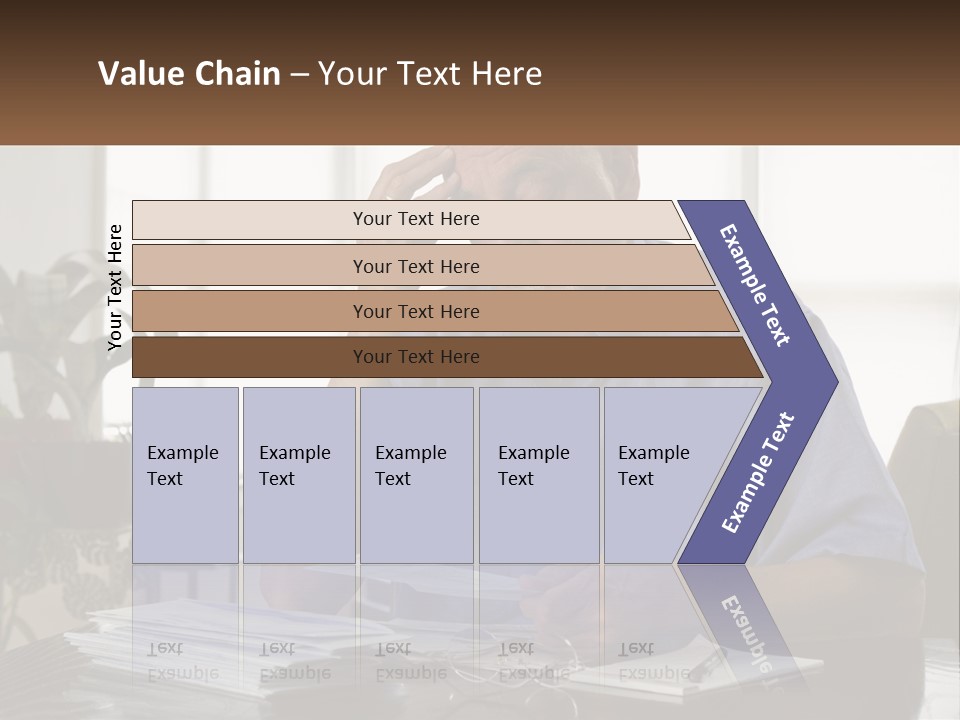 White Unit Remote PowerPoint Template