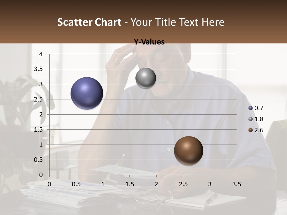 White Unit Remote PowerPoint Template