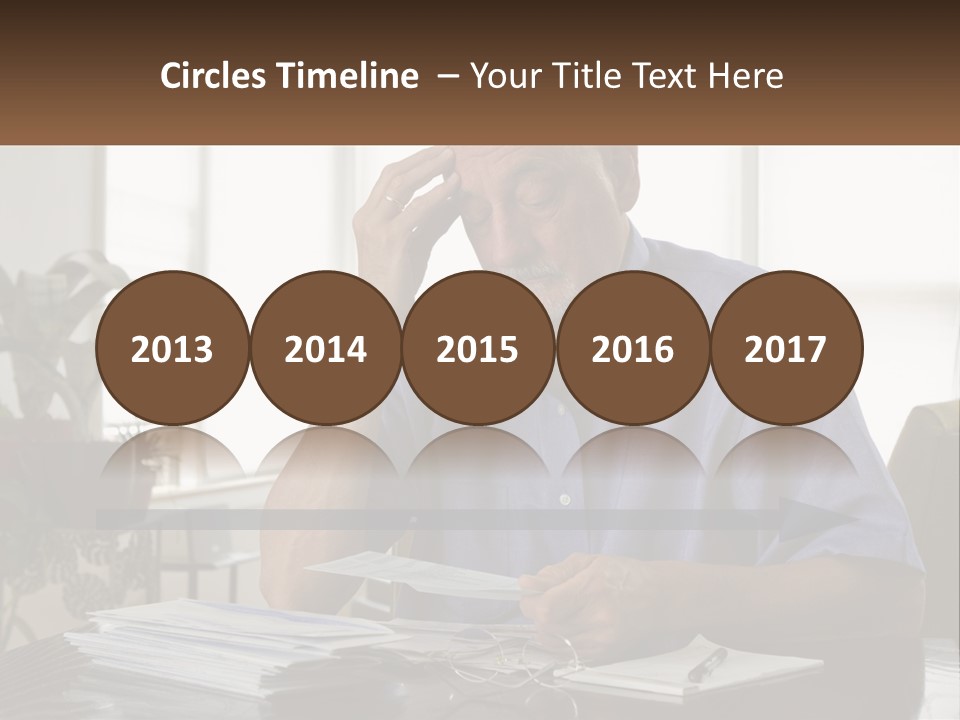 White Unit Remote PowerPoint Template