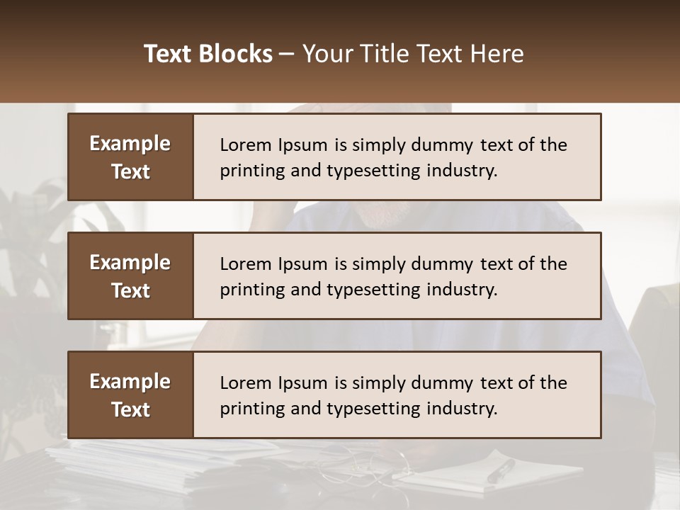 White Unit Remote PowerPoint Template