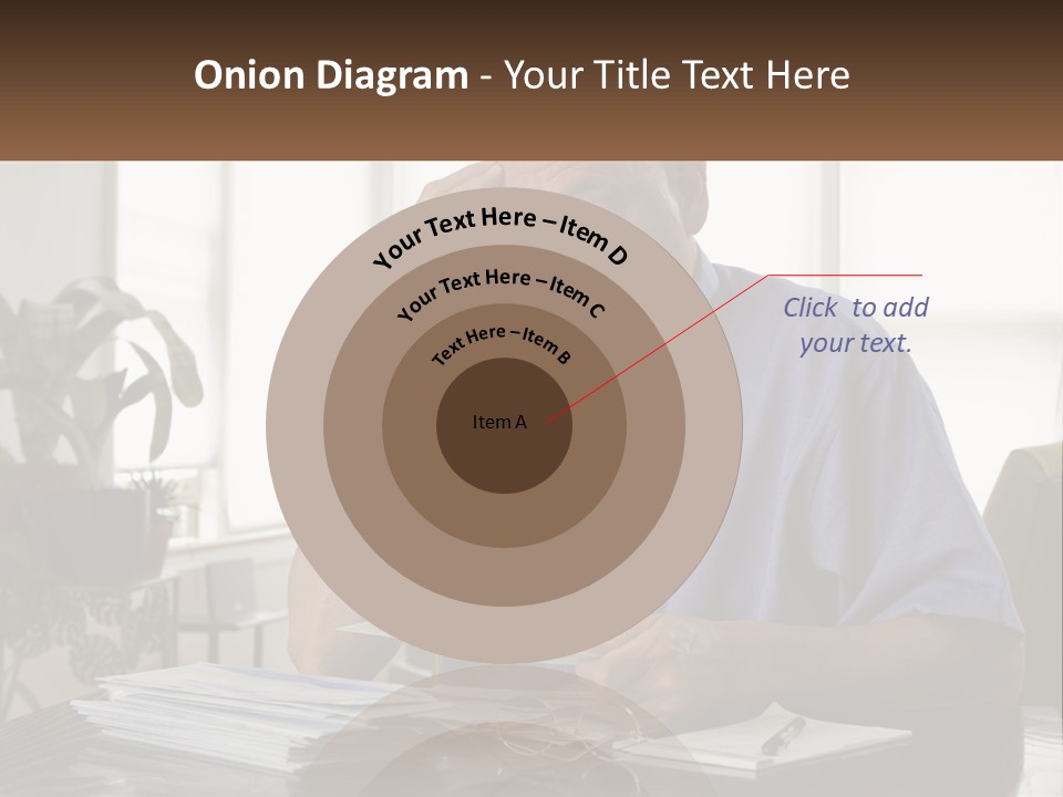 White Unit Remote PowerPoint Template