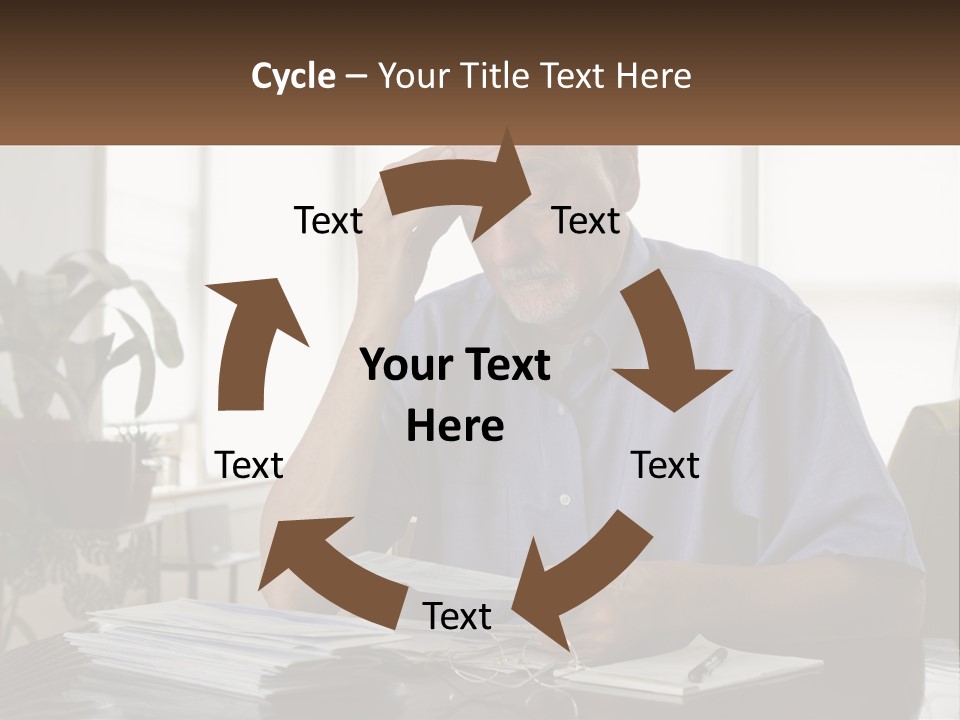 White Unit Remote PowerPoint Template