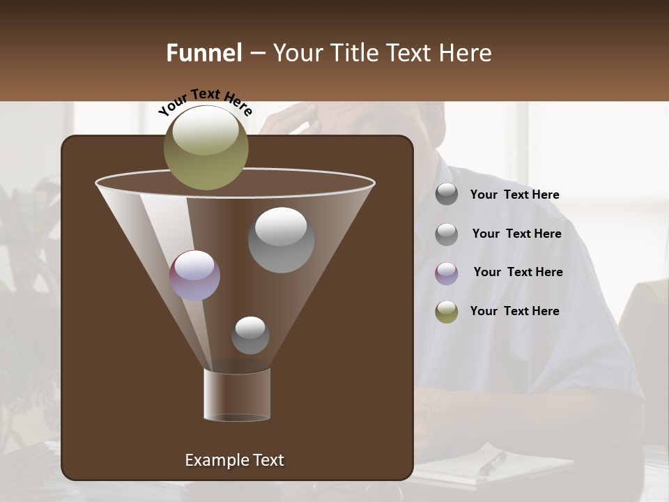 White Unit Remote PowerPoint Template