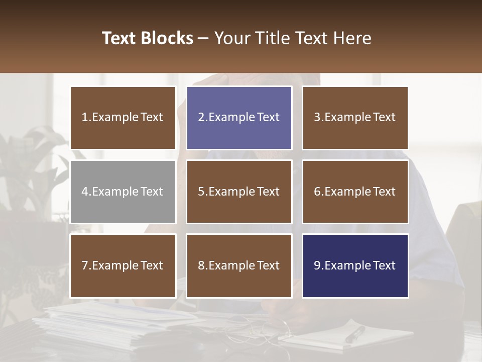 White Unit Remote PowerPoint Template