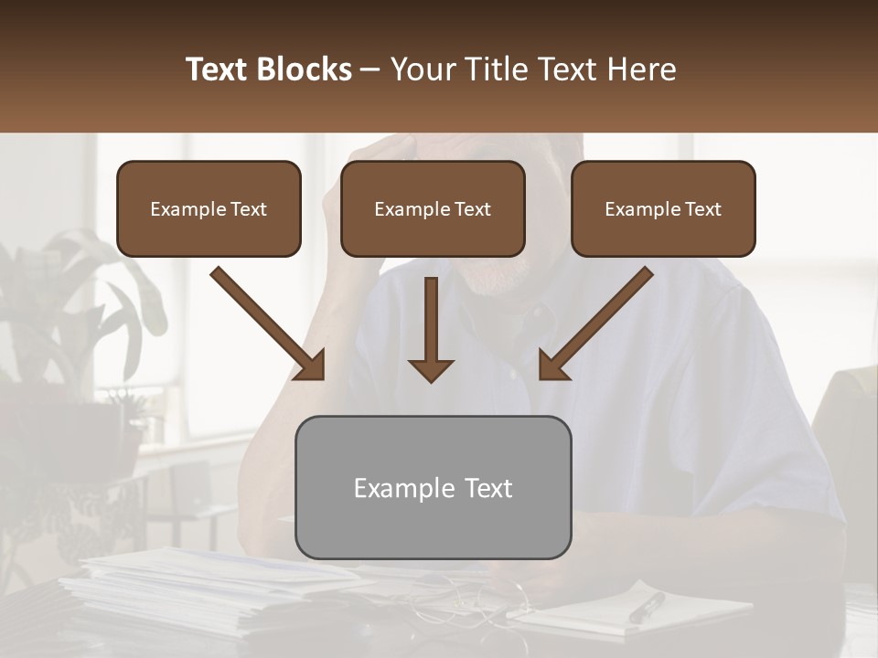 White Unit Remote PowerPoint Template