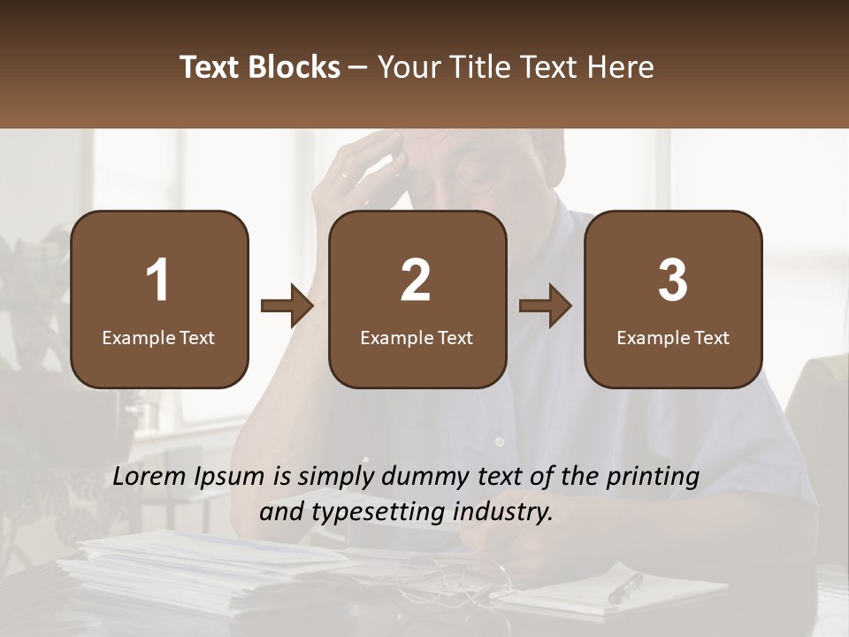 White Unit Remote PowerPoint Template