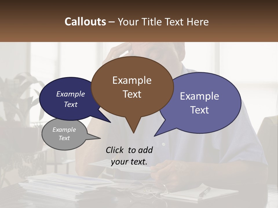 White Unit Remote PowerPoint Template