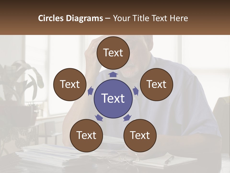 White Unit Remote PowerPoint Template