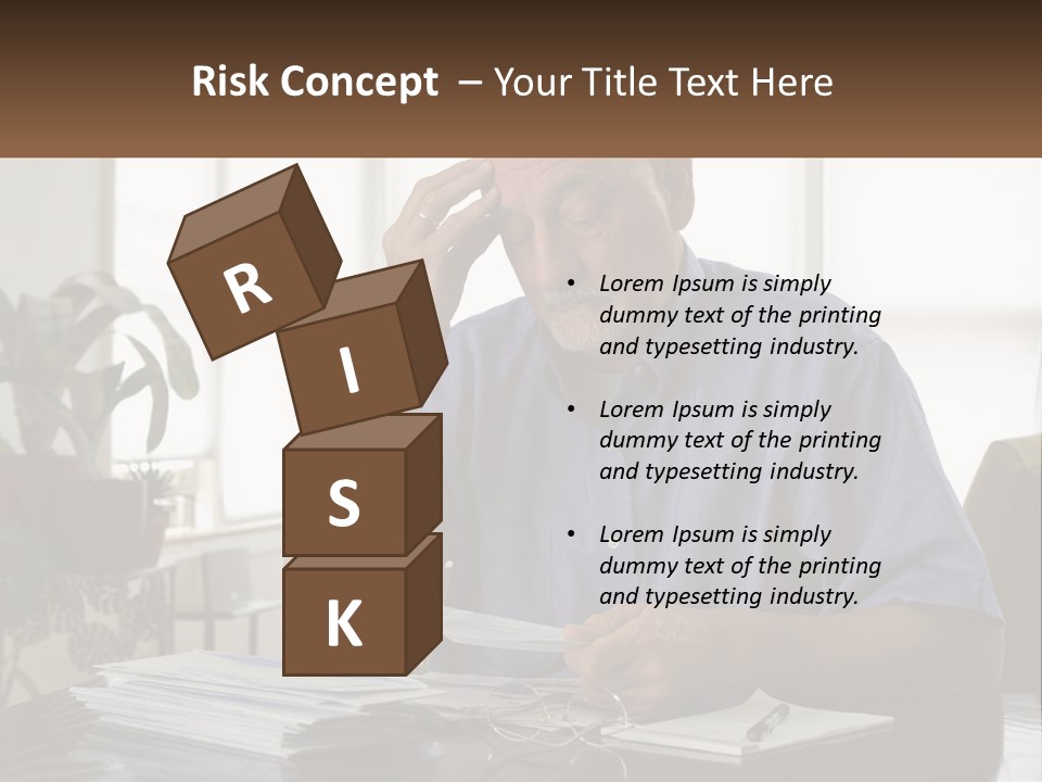 White Unit Remote PowerPoint Template