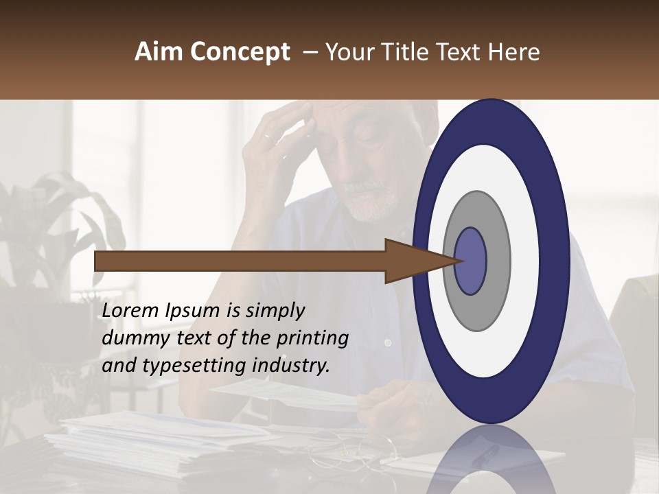 White Unit Remote PowerPoint Template