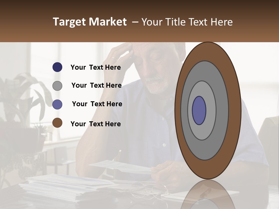 White Unit Remote PowerPoint Template