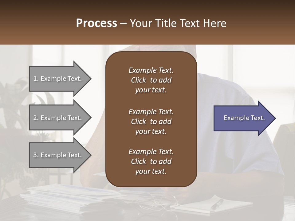 White Unit Remote PowerPoint Template