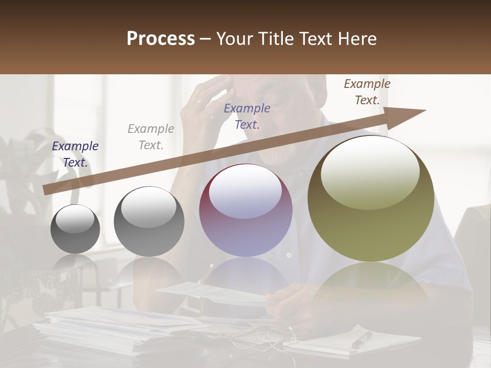 White Unit Remote PowerPoint Template