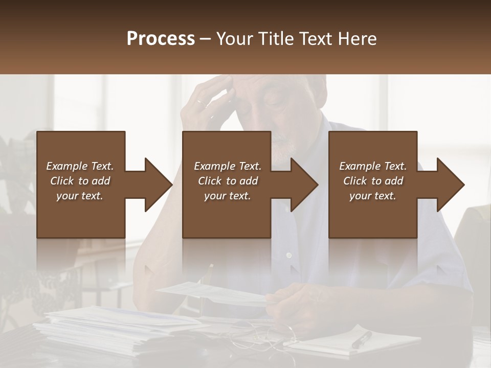 White Unit Remote PowerPoint Template
