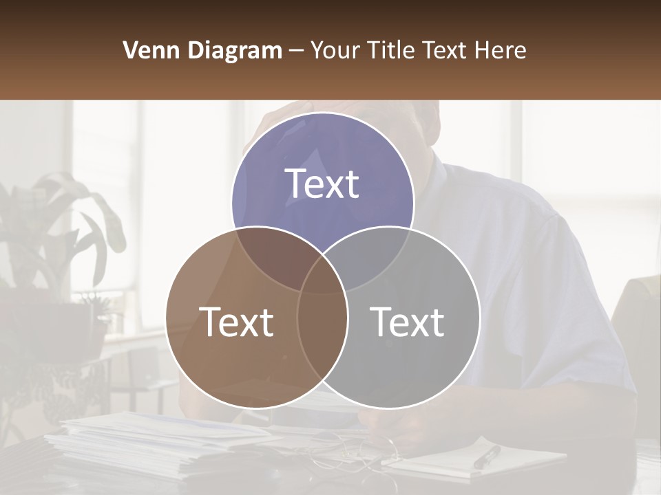 White Unit Remote PowerPoint Template