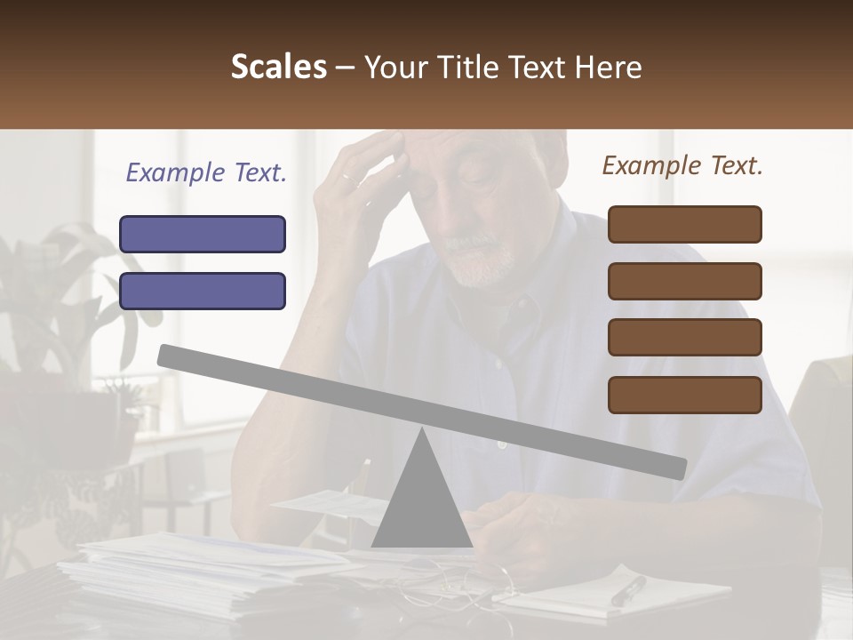 White Unit Remote PowerPoint Template