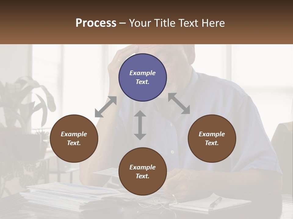 White Unit Remote PowerPoint Template
