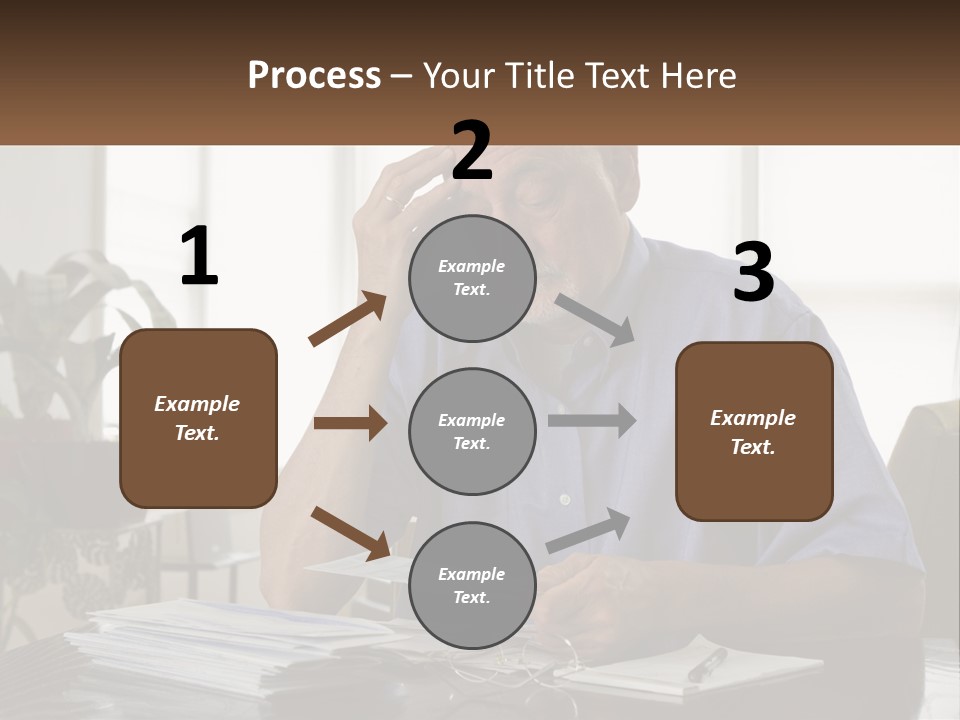 White Unit Remote PowerPoint Template