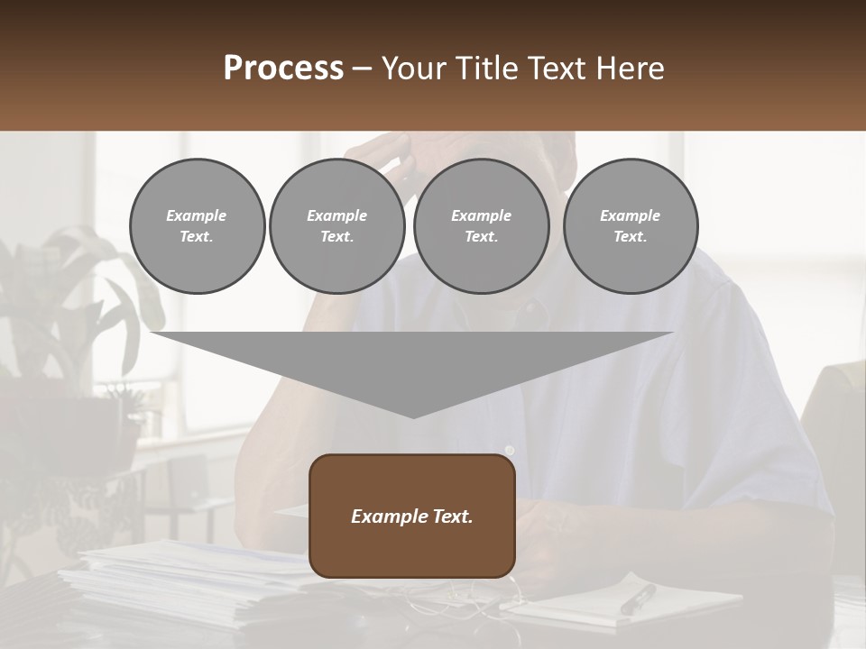 White Unit Remote PowerPoint Template