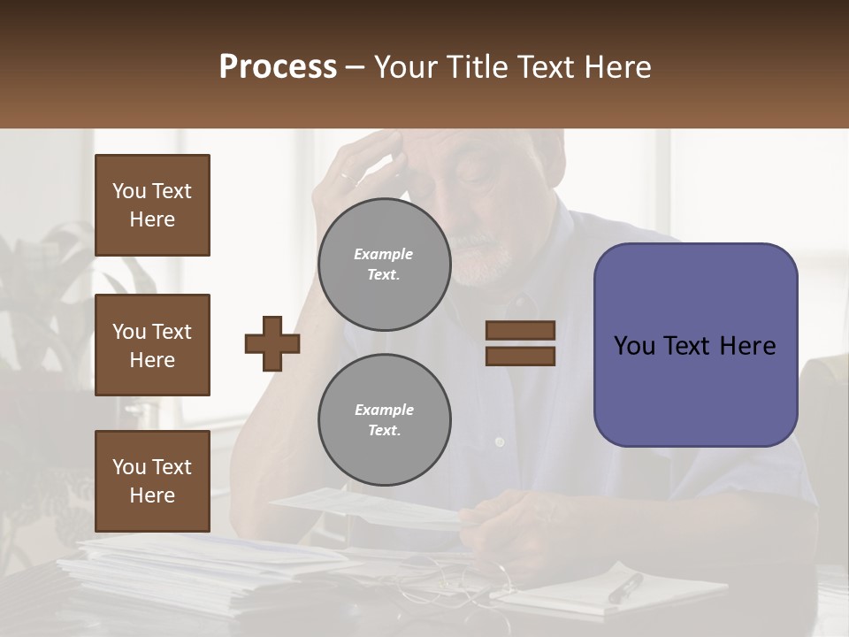 White Unit Remote PowerPoint Template