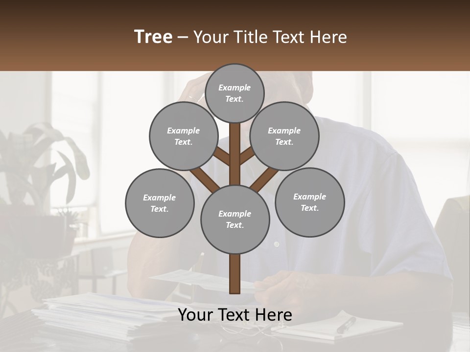 White Unit Remote PowerPoint Template