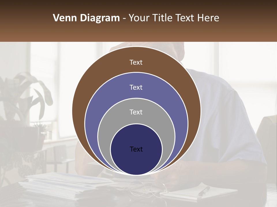 White Unit Remote PowerPoint Template