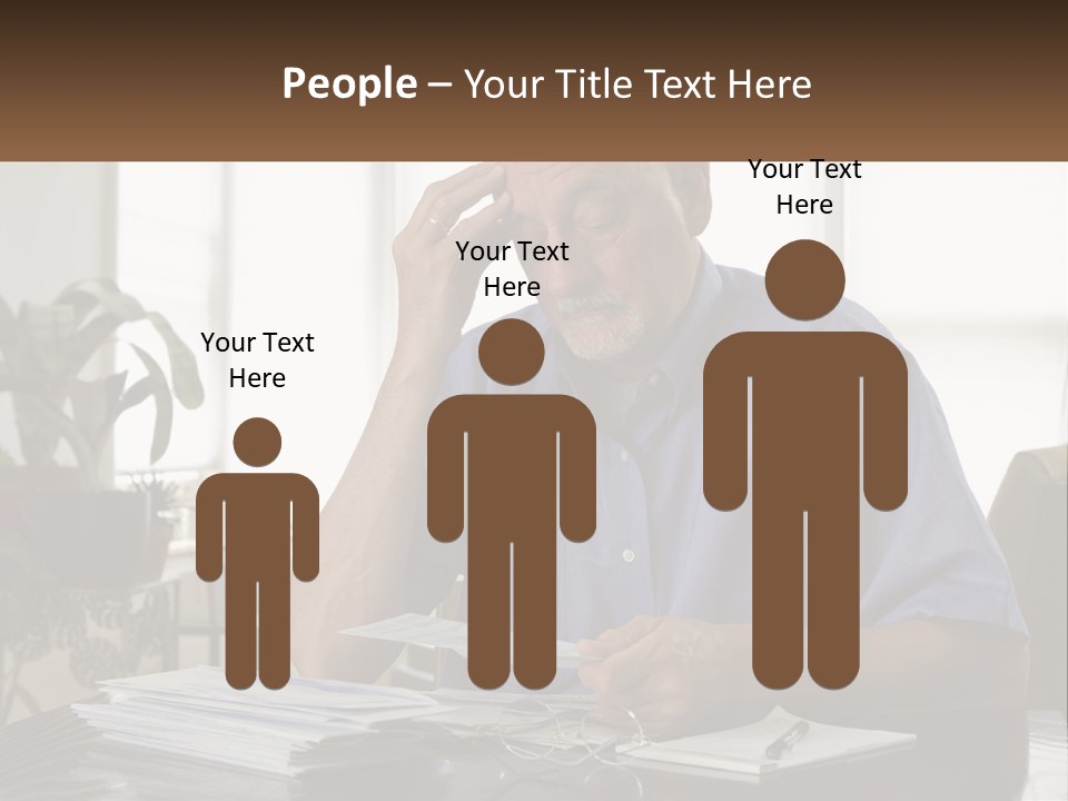 White Unit Remote PowerPoint Template