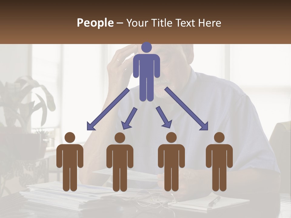 White Unit Remote PowerPoint Template