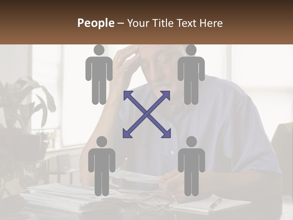 White Unit Remote PowerPoint Template