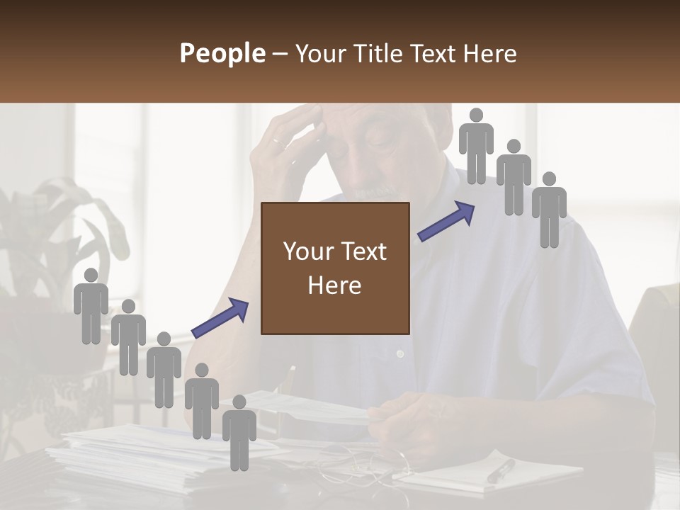 White Unit Remote PowerPoint Template