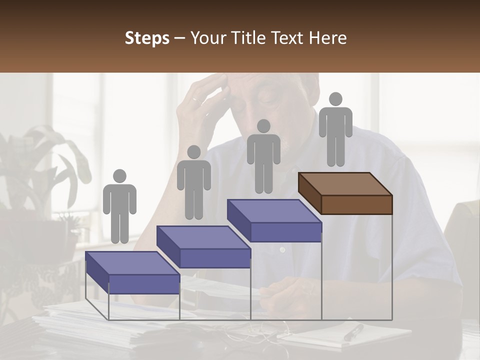 White Unit Remote PowerPoint Template