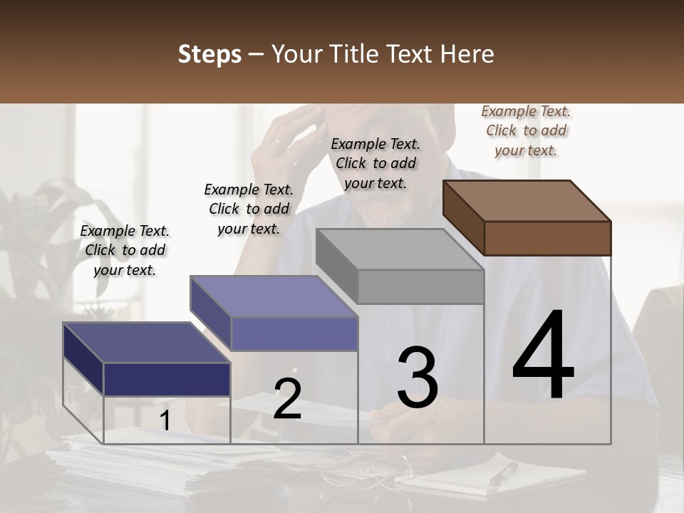 White Unit Remote PowerPoint Template