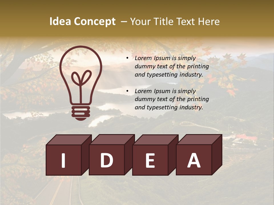 Industry Part Home PowerPoint Template