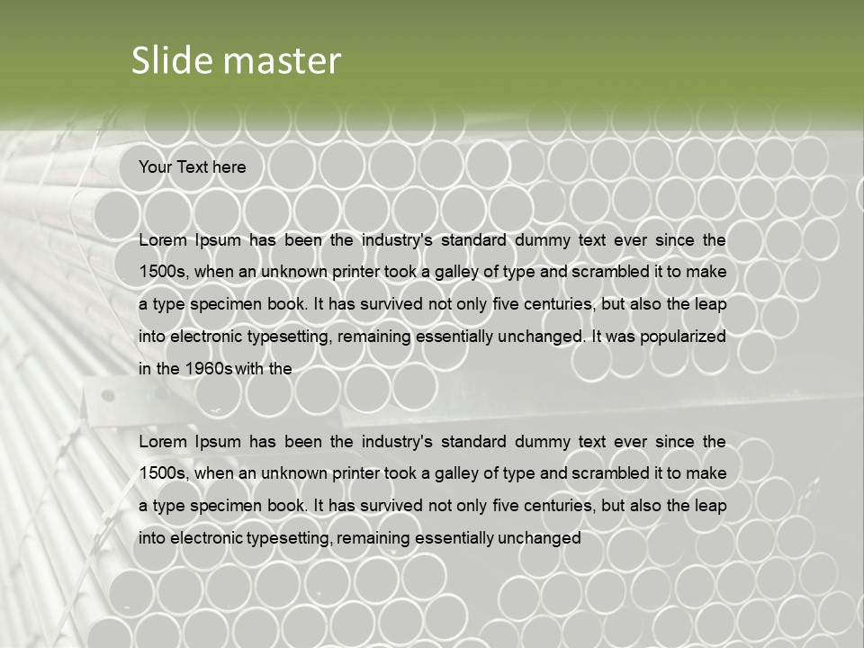 Equipment Electricity Ventilation PowerPoint Template