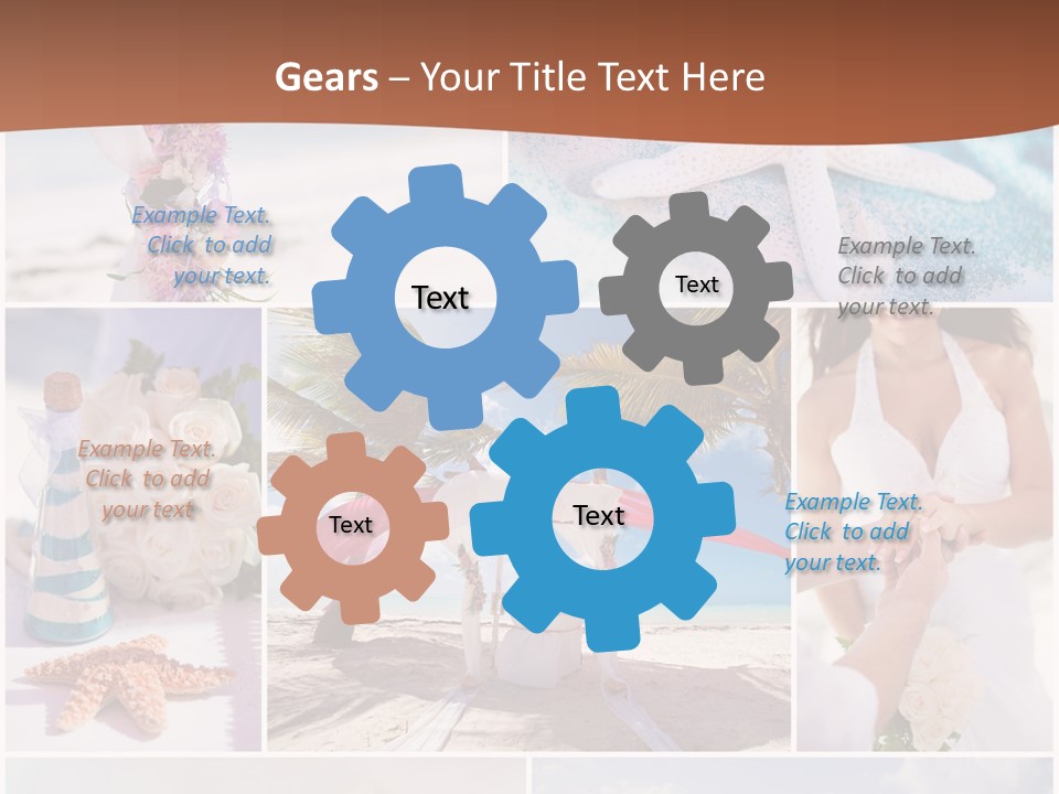 White Conditioner Part PowerPoint Template