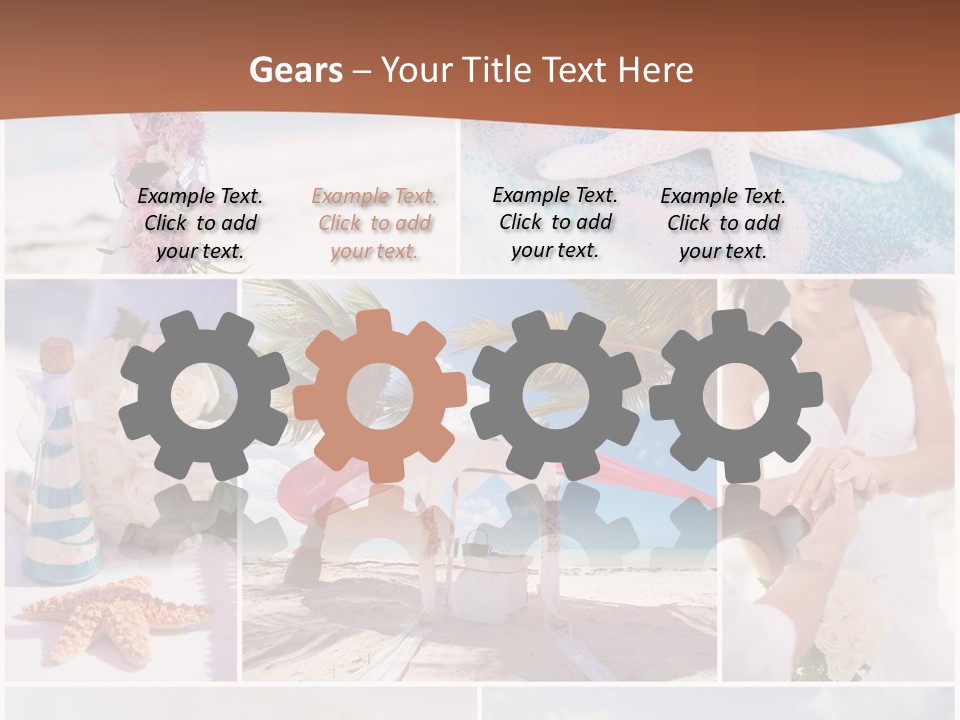 White Conditioner Part PowerPoint Template