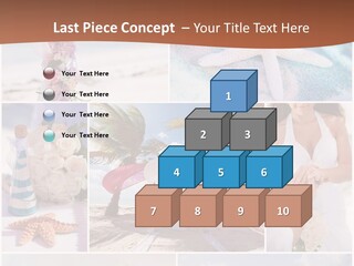 White Conditioner Part PowerPoint Template