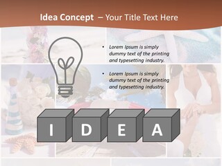 White Conditioner Part PowerPoint Template