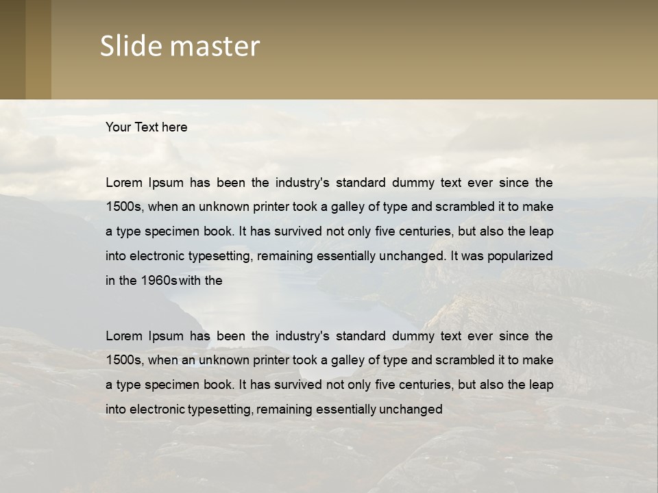 System House Cold PowerPoint Template