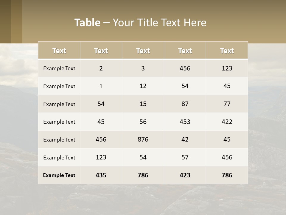 System House Cold PowerPoint Template