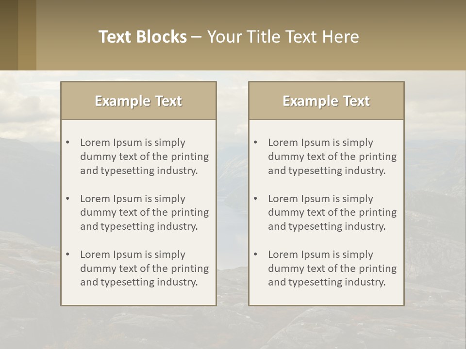System House Cold PowerPoint Template