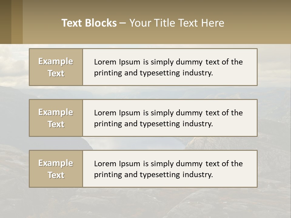 System House Cold PowerPoint Template